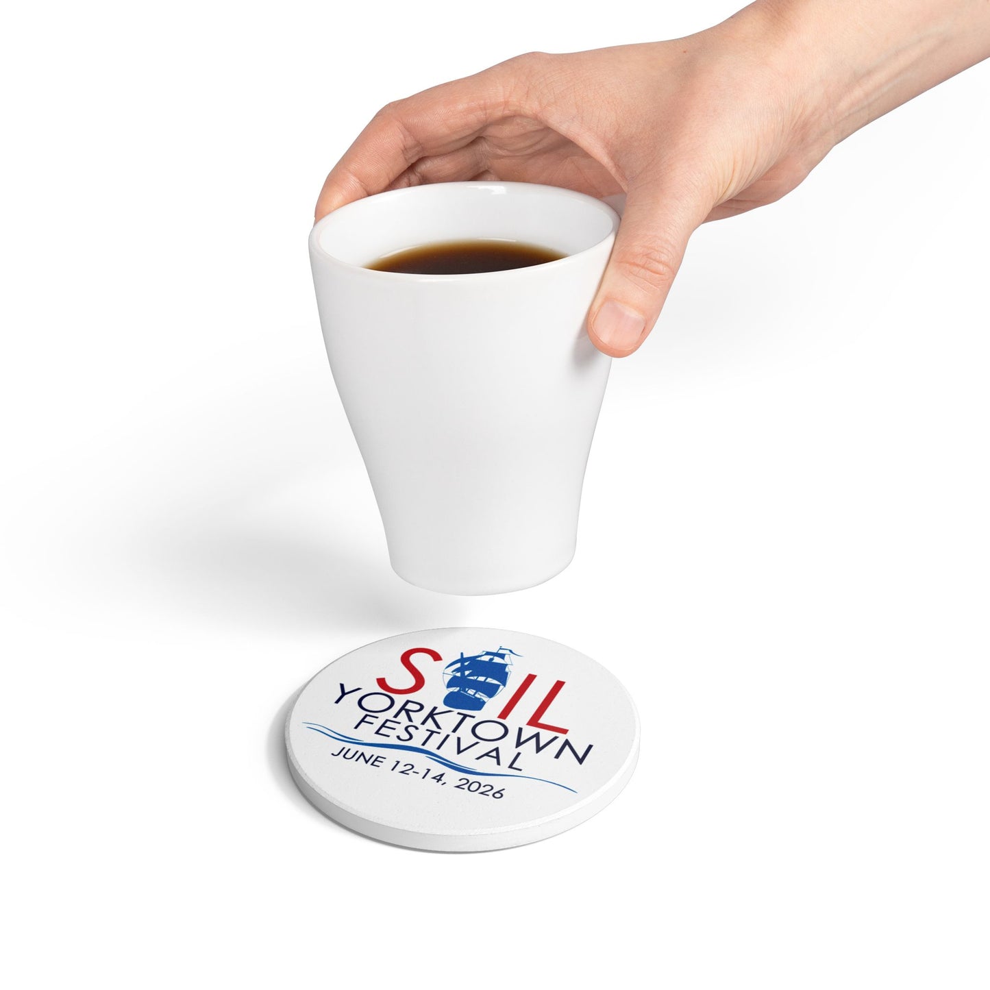 Sail Yorktown Ceramic Coaster