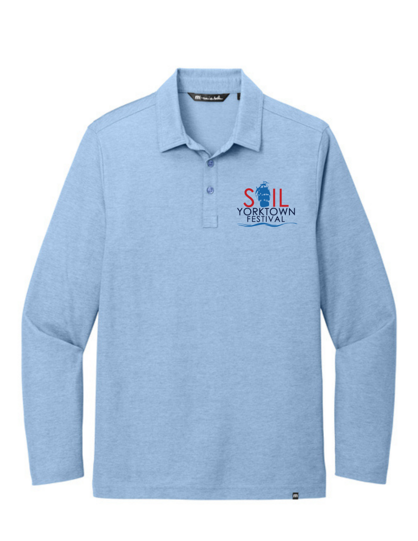 TravisMathew Oceanside Heather Long Sleeve Polo